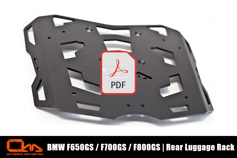 BMW F800GS Rear Luggage Rack PDF Installation